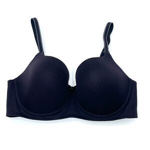 Wacoal VTG Bra Padded Reversible Straps Black Size 32DDD/G Bust 100 Underbust 80